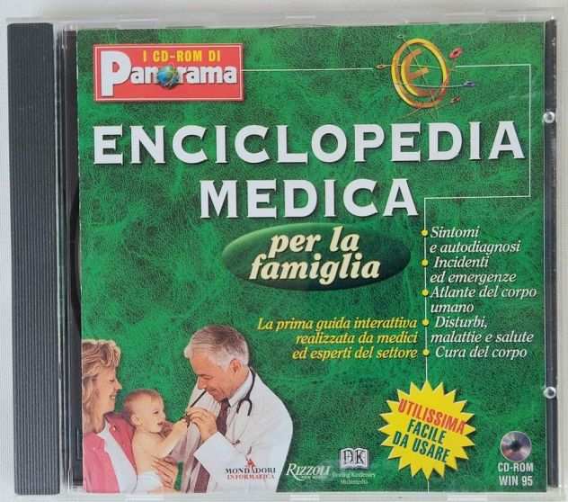 CD-ROM WIN 95 ENCICLOPEDIA MEDICA PER LA FAMIGLIA, 1996 I CD-ROM DI PANORAMA