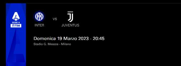 Cedo Abbonamento Primo Anello Blu per Inter vs Juve del 19032023