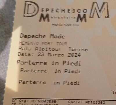 Cedo due biglietti concerto Depeche Mode Torino