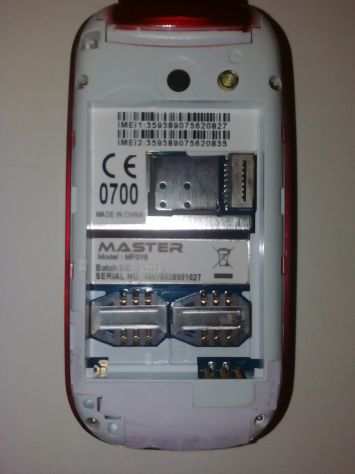 Cellulare dual sim MASTER MF016 (difetto schermo)