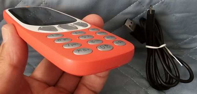 Cellulare Nokia 3310 modello TA 1006 dual sim formato nano, colore arancione