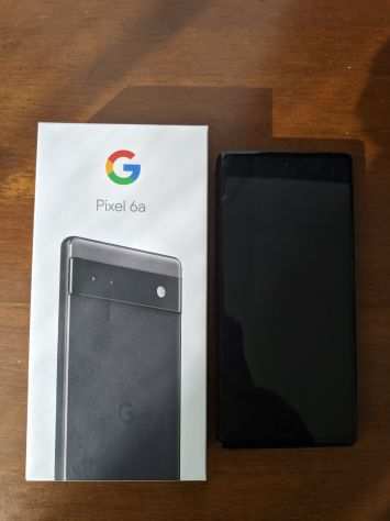 Cellulare Smartphone Google Pixel 6a nero, 5G, 128GB  6GB