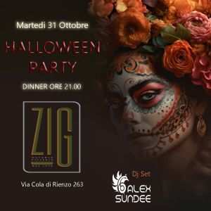 Cena Halloween ZIG Roma Via Cola di Rienzo 263 info 3391047611