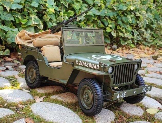Centauria 18 - Modellino di veicolo militare - Jeep Willys MB con Rimorchio e Fascicoli