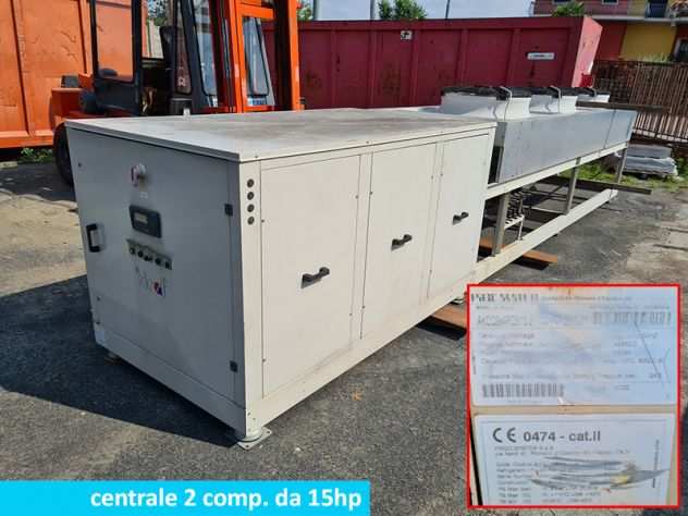 centrale frigo con due Bitzer da 15hp cad.