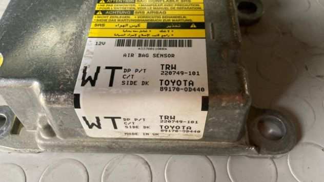 Centralina airbag Toyota Yaris del 2010 (89170-0D440)