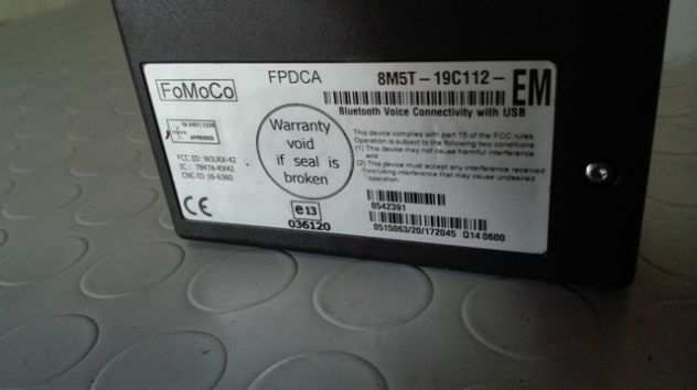 Centralina Bluetooth Ford Fiesta del 2010 (8M5T-19C112-EM)