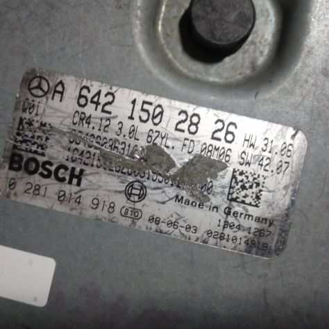 Centralina Bosch 0281014918 EDC16CP31-8.12 MERCEDES Classe E Centralina motore