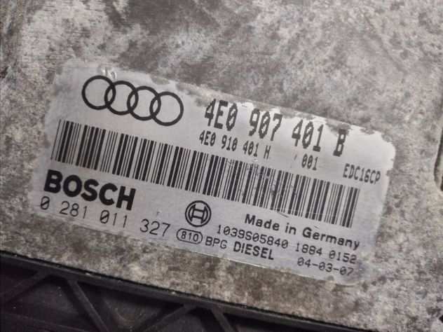 CENTRALINA MOTORE AUDI A8 (4E2, 4E8) 2002-2010 3.0TDI 4E0907401B 0281011327