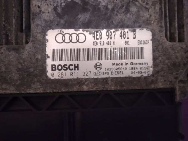 CENTRALINA MOTORE AUDI A8 (4E2, 4E8) 2002-2010 3.0TDI 4E0907401B 0281011327