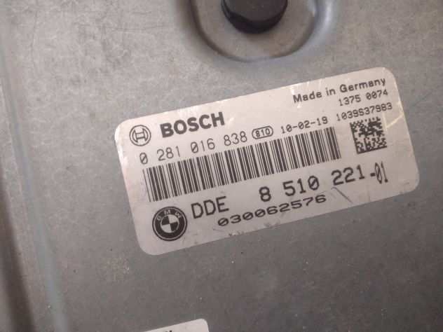 Centralina motore BMW E91 BOSCH 0 281 016 838, 0281016838, DDE 8 510 221, DDE851