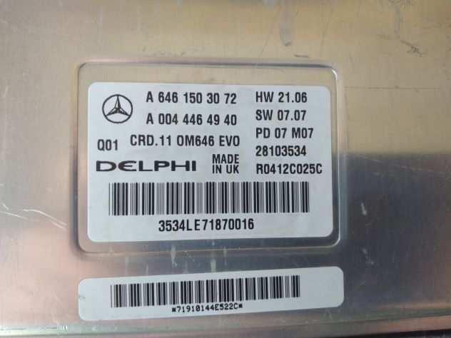 Centralina Motore Delphi 28103534 A 646 150 30 72 004 446 49 40 CRD.11 OM646 EV