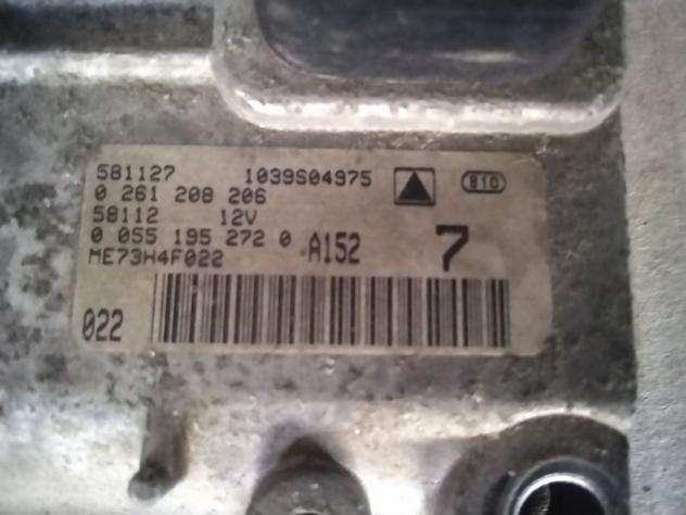 Centralina Motore ECU FIAT IDEA 2003 1.4 Benzina 0261208206