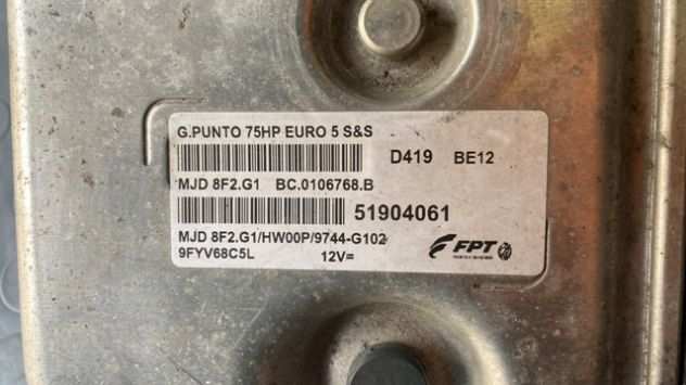 Centralina motore Fiat Punto Evo 1.3 M.Jet del 2013 (51904061)