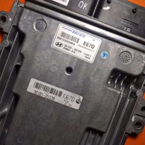 CENTRALINA MOTORE HYUNDAI KEFICO E67D SIM2K--510 9001230030KH 39100--2U120