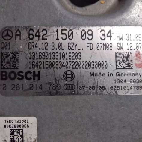 CENTRALINA MOTORE MERCEDES A6421500934 Bosch 0281014789 Centralina motore Bosch