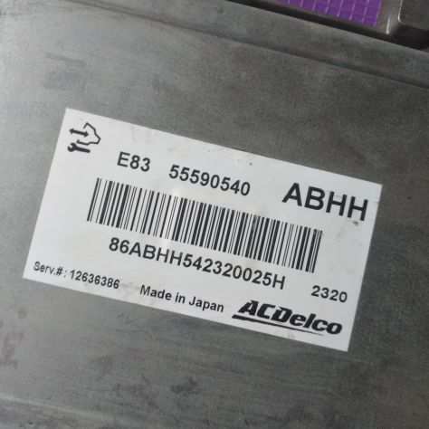 CENTRALINA MOTORE OPEL CORSA D E83 2013 1.2 16v VVT A12XER ECU 55590540 ABHH O