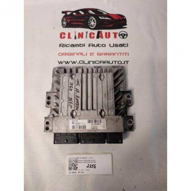 CENTRALINA MOTORE RENAULT Megane III 237100386R 237100037R K9K diesel 1461 (0816)