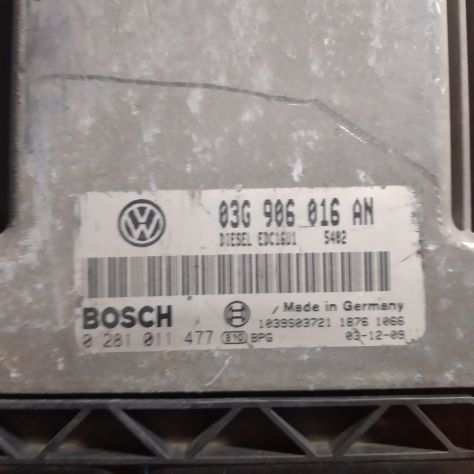 CENTRALINA MOTORE VOLKSWAGEN GOLF 1K1 2.0TDI 140 BKD 0281011477 03G906016AN 16U1