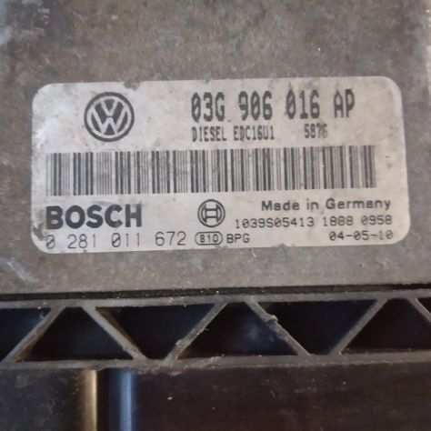 Centralina motore Volkswagen Golf 5 2.0 TDI (BKD) codice 0281011672