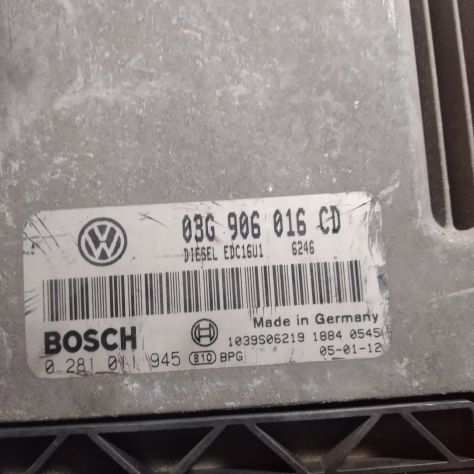 CENTRALINA MOTORE VOLKSWAGEN TOURAN 1.9 TDI BOSCH 0 281 011 945, 0281011945, 03G