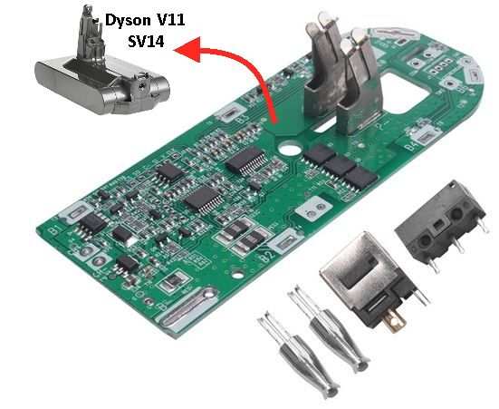 Centralina per batteria Dyson V11 - SV14 - 25,2V