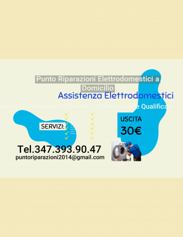 Centro Assistenza Elettrodomestici a Provincia Di Pavia Tel.347.393.90.47