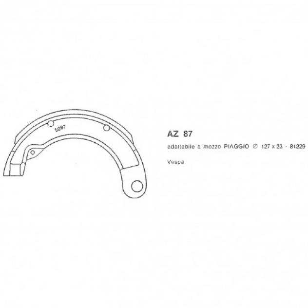 Ceppi freno AZ87 Piaggio Vespa 125 150 epoca