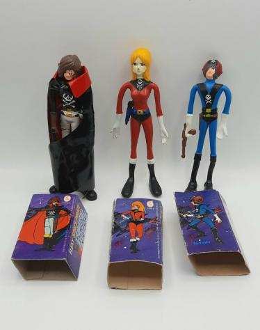 Ceppi Ratti - Action figure Ceppi Ratti Capitan Harlock Flexy - Yukie - Todashi - Space Pirate - 1970-1980