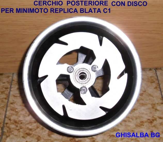 cerchio posteriore per minimoto replica blata c1