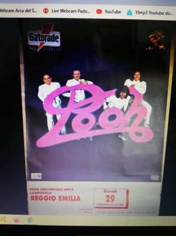 CERCO CONCERTO DEI POOH A REGGIO EMILIA ANNO 1991