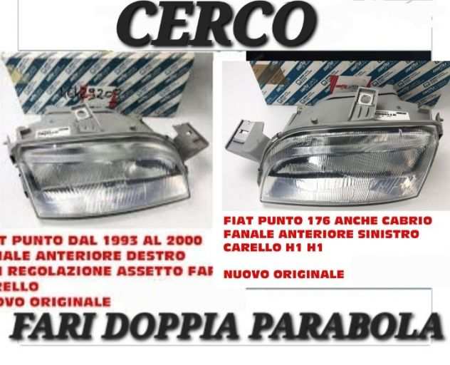 CERCO Fari e frecce fumegrave originali Fiat Carello Punto prima serie