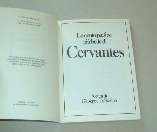 Cervantes - Le cento pagine piugrave belle (ex Libris)