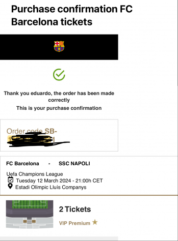 Champions League Barcellona - Napoli - Vip Zone con Hospitality