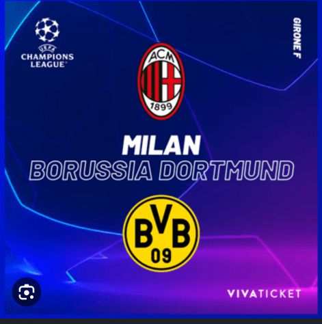 Champions league Milan Borussia Dortdmun