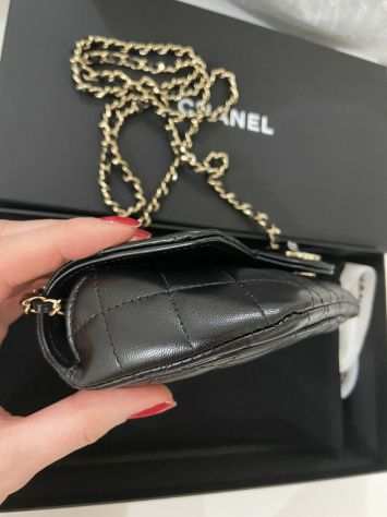 Chanel borsa pochette con catena Glasses Case on Chain