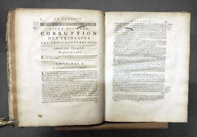 Charles-Louis de Secondat Montesquieu - De lrsquoesprit des loix, ou du rapport que les loix doivent avoir avec la constitution ... - 1796