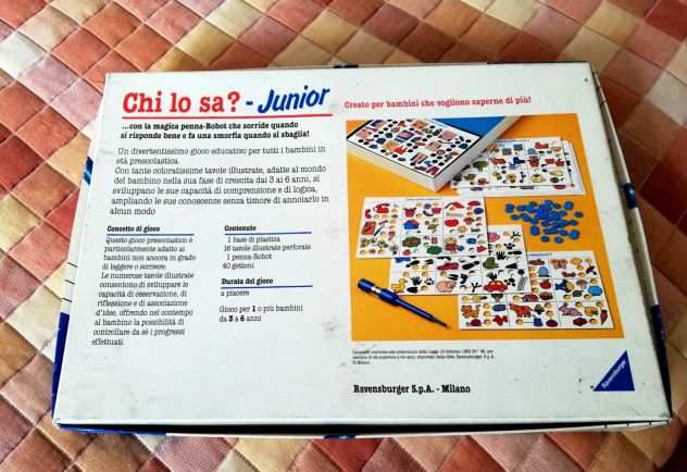 Chi lo sa junior Ravensburger 3-6 anni Vendo gioco da tavolo vintage per bambni