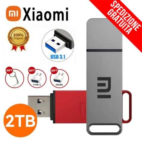 CHIAVETTA USB 3.1 XIAOMI 2 TB FLASH MEMORY PEN DRIVE