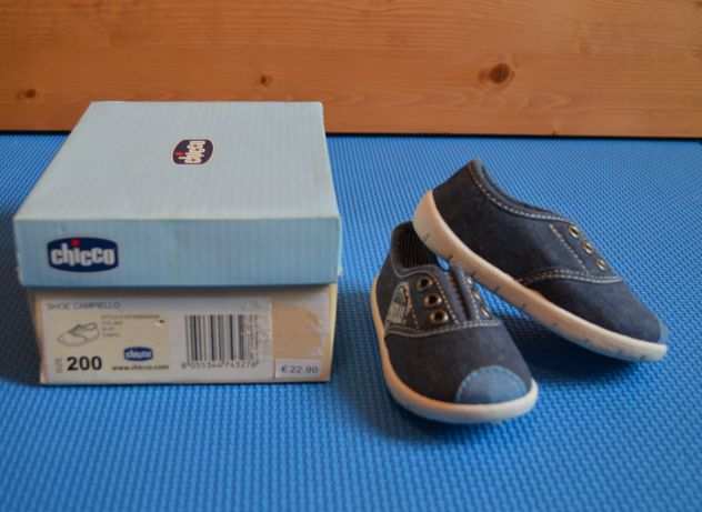 CHICCO SNEAKERS BLU-JEANS SLIP-ON N. 20