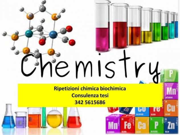 chimica biochimica ripetizioni trattamento dati tesi