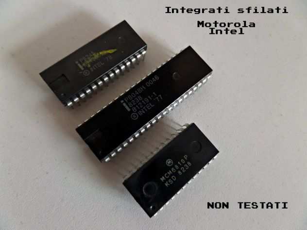 Chip - Integrati vintage ( INTEL - Motorola) USATI, SFILATI, NON TESTATI