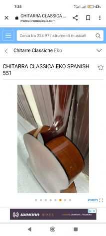 Chitarra classica eko modello 551 spanish