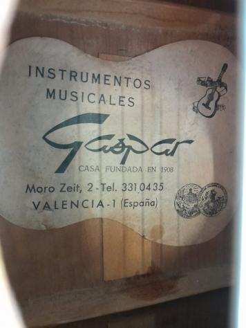Chitarra Classica Gaspar ( Valencia) spagna - 6 corde - Numero di oggetti 1 - Chitarra classica - Spagna - 1908