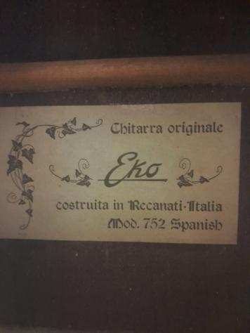 Chitarra classica Spanish Eko - 6 corde - - Chitarra classica - Italia - 1950