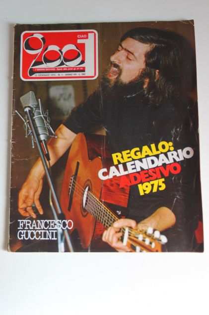 CIAO 2001 rivista musica rock progressive numeri annata 1975 entra scegli