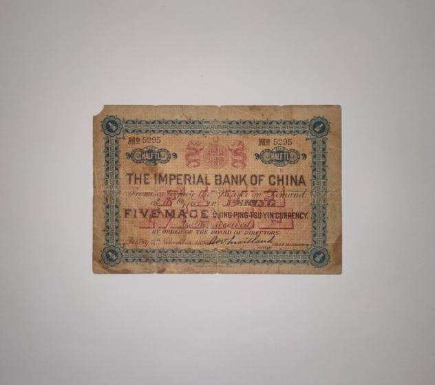 Cina. - 5 Mace  Half Tael 1898 - Pick A39a