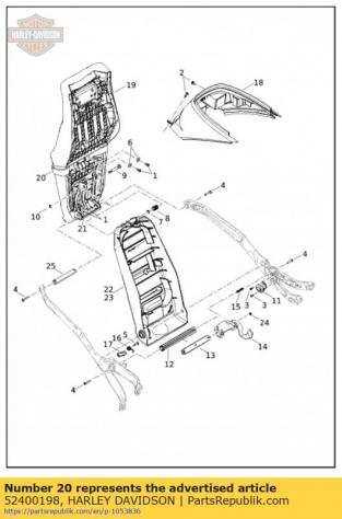 Cinghia della sella 52400198 Harley Davidson Harley-Davidson Livewire 0 ELW --