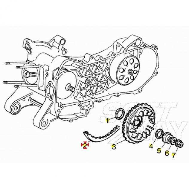 Cinghia trasmisisone Piaggio Liberty Hexagon LX4