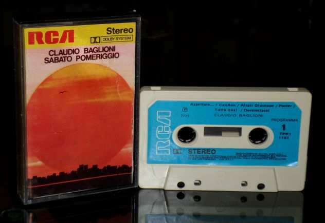 CLAUDIO BAGLIONI - Sabato Pomeriggio - Cassette,Tape,MC,K7 1975 RCA Italy